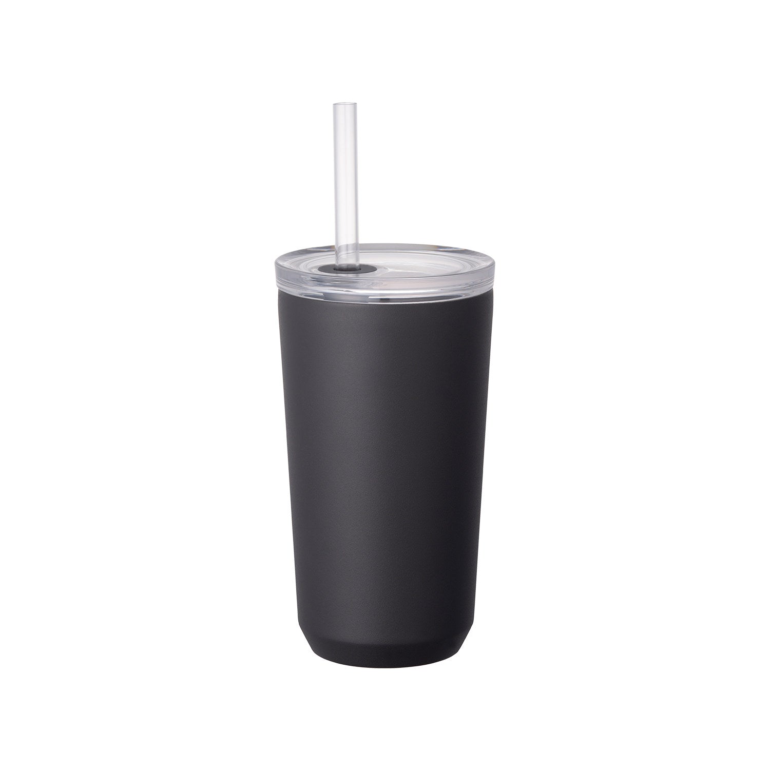Kinto To Go Tumbler mit Strohhalm - 480 ml - Black