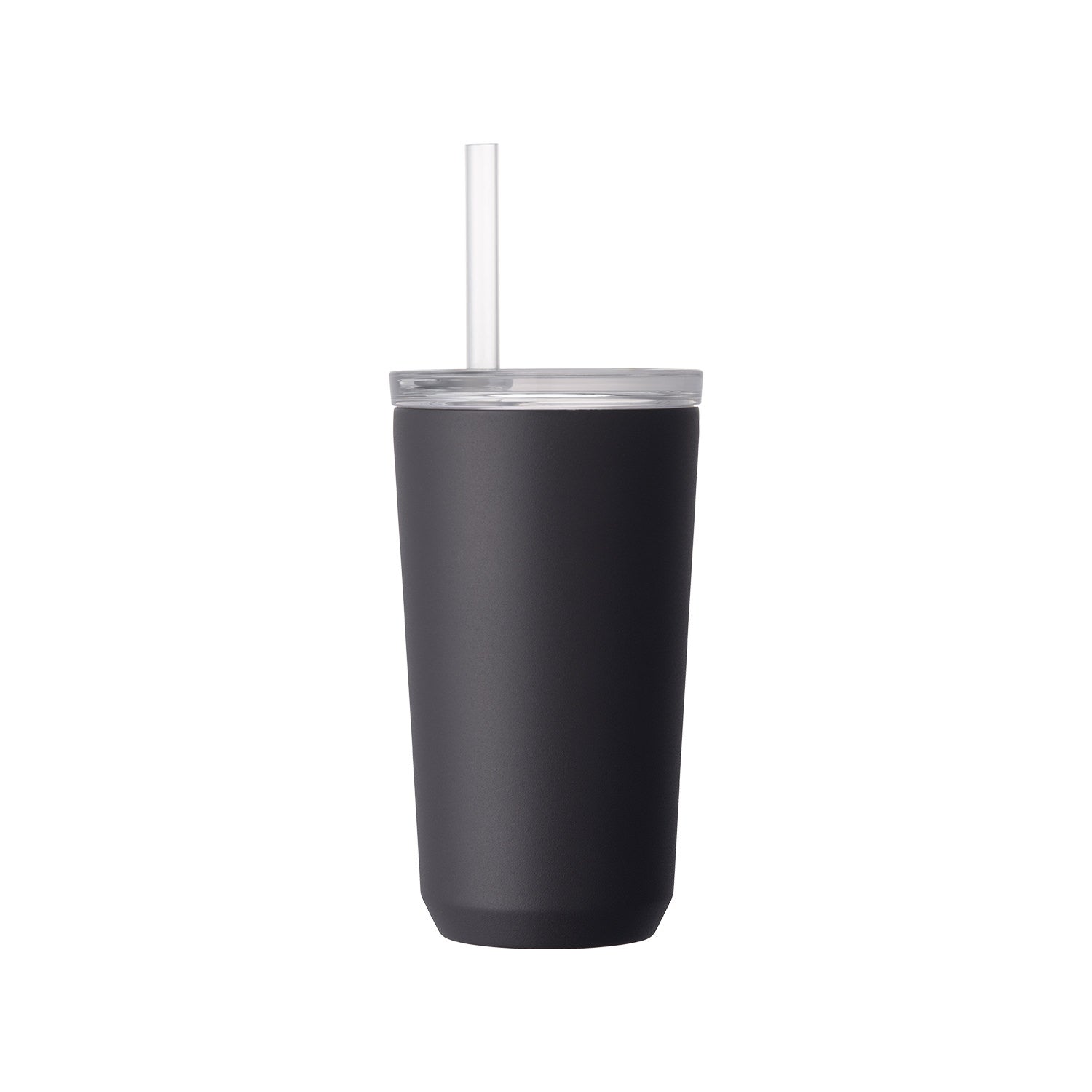 Kinto To Go Tumbler mit Strohhalm - 480 ml - Black