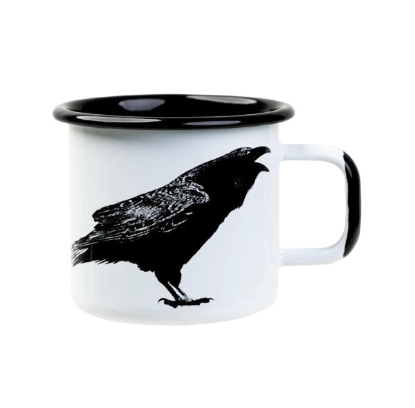 Muurla Emaillebecher Nordic 'The Raven' - 370 ml