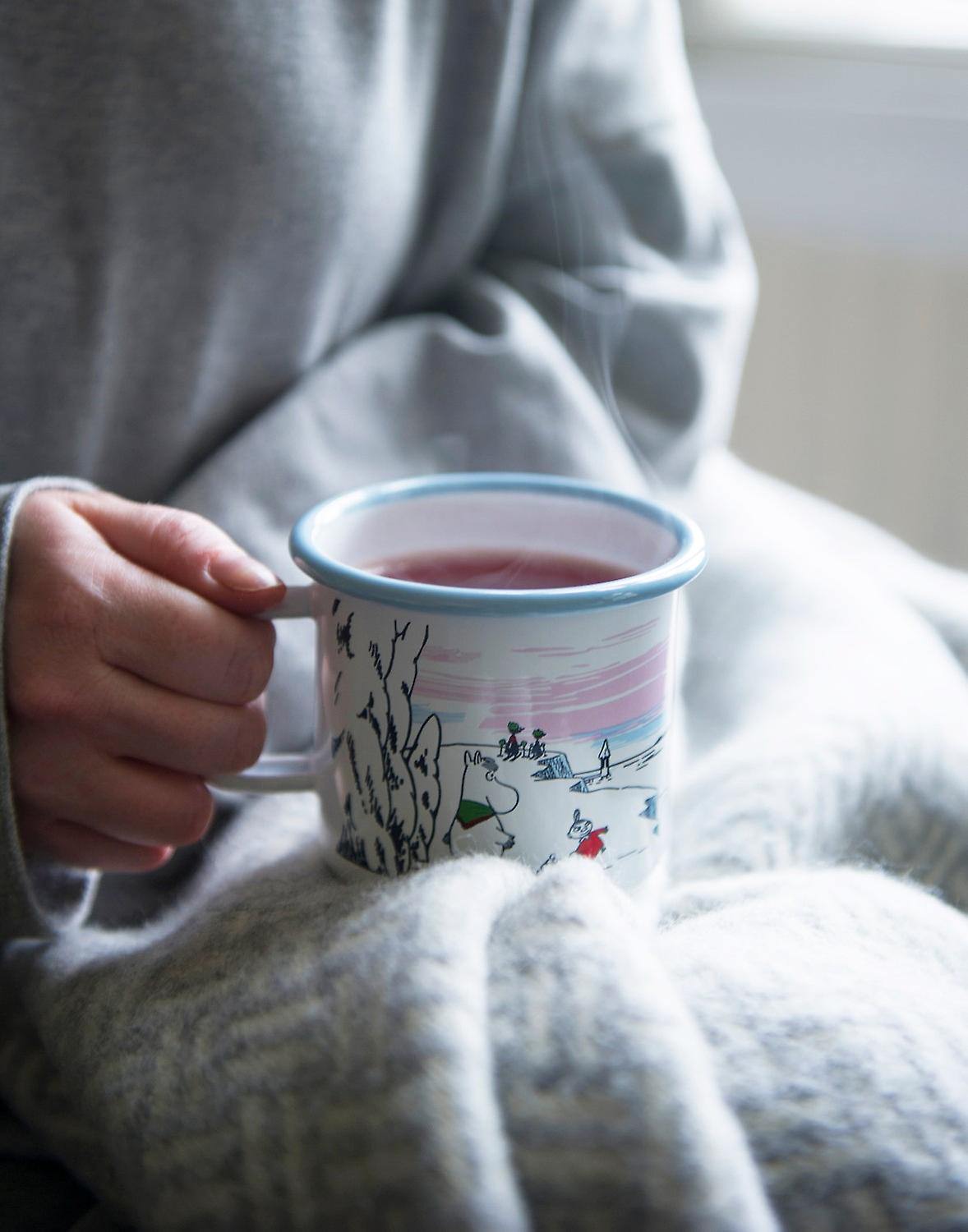 Muurla Moomin Emaillebecher 'Winter' - 370 ml