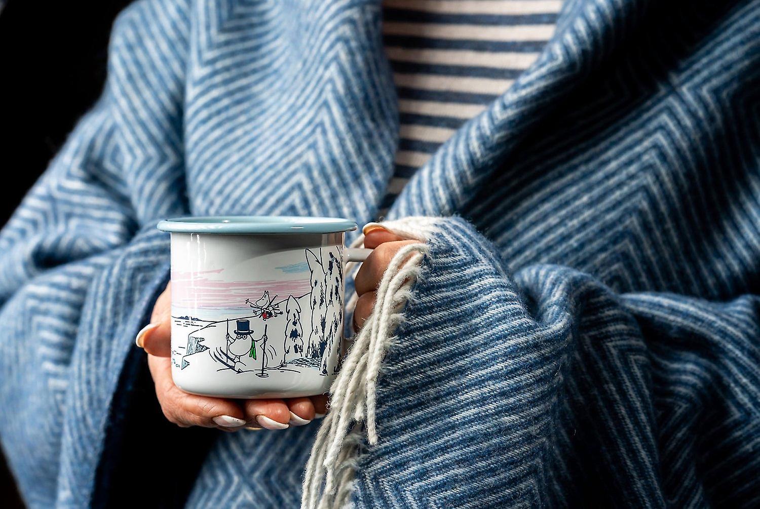 Muurla Moomin Emaillebecher 'Winter' - 370 ml