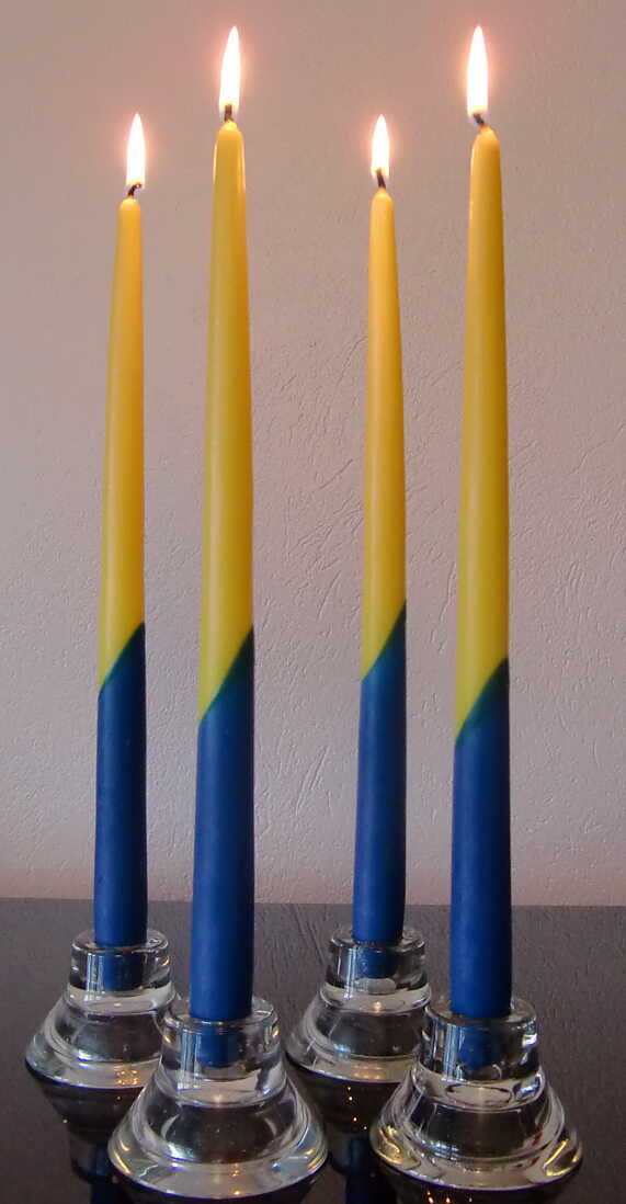Designkerze Schweden 25 cm | Paar