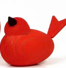 Deko Holzvogel | rot