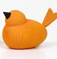 Deko Holzvogel | orange