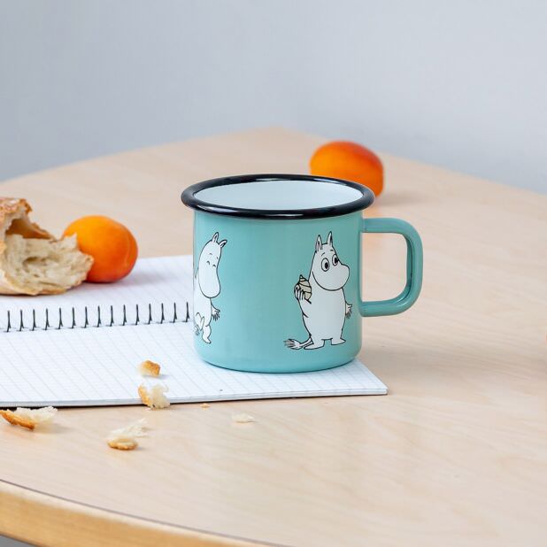 Muurla Moomin Emaillebecher 'Muumipeikko' - 370 ml