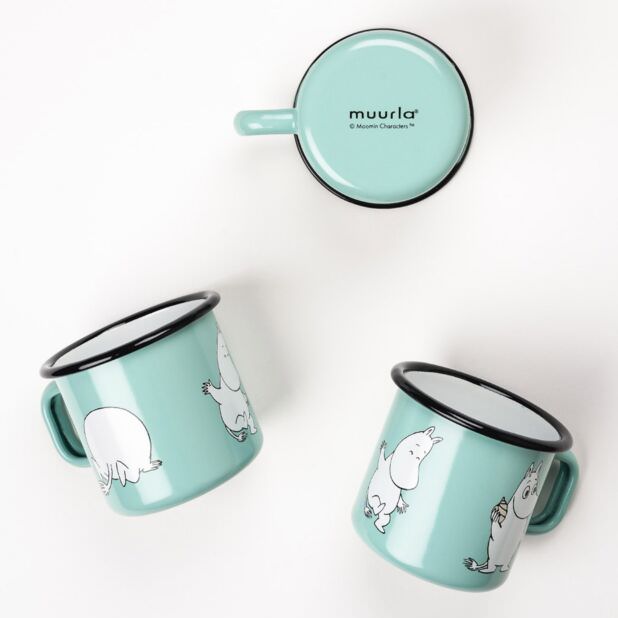 Muurla Moomin Emaillebecher 'Muumipeikko' - 370 ml