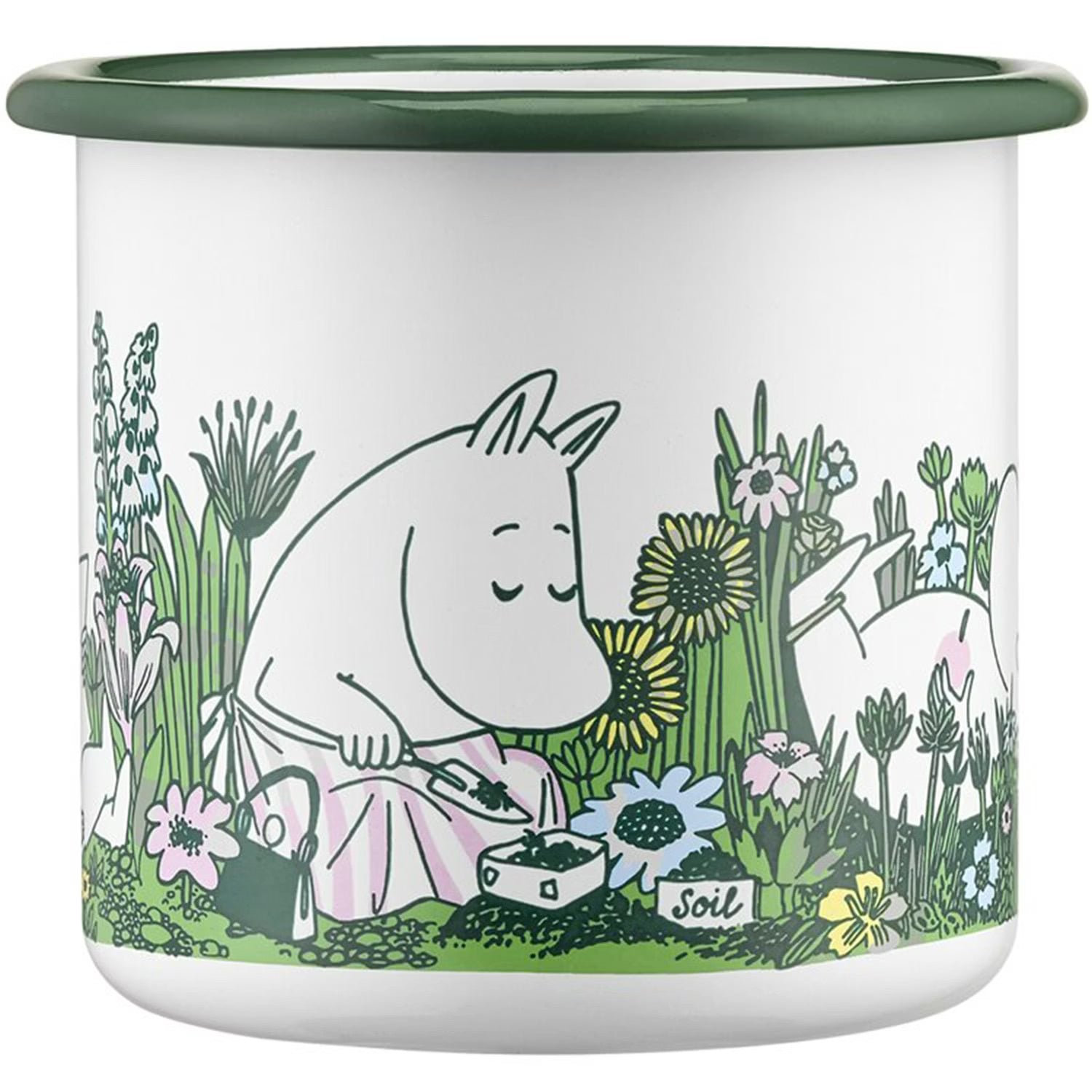 Muurla Moomin Emaillebecher 'In The Garden' - 370 ml
