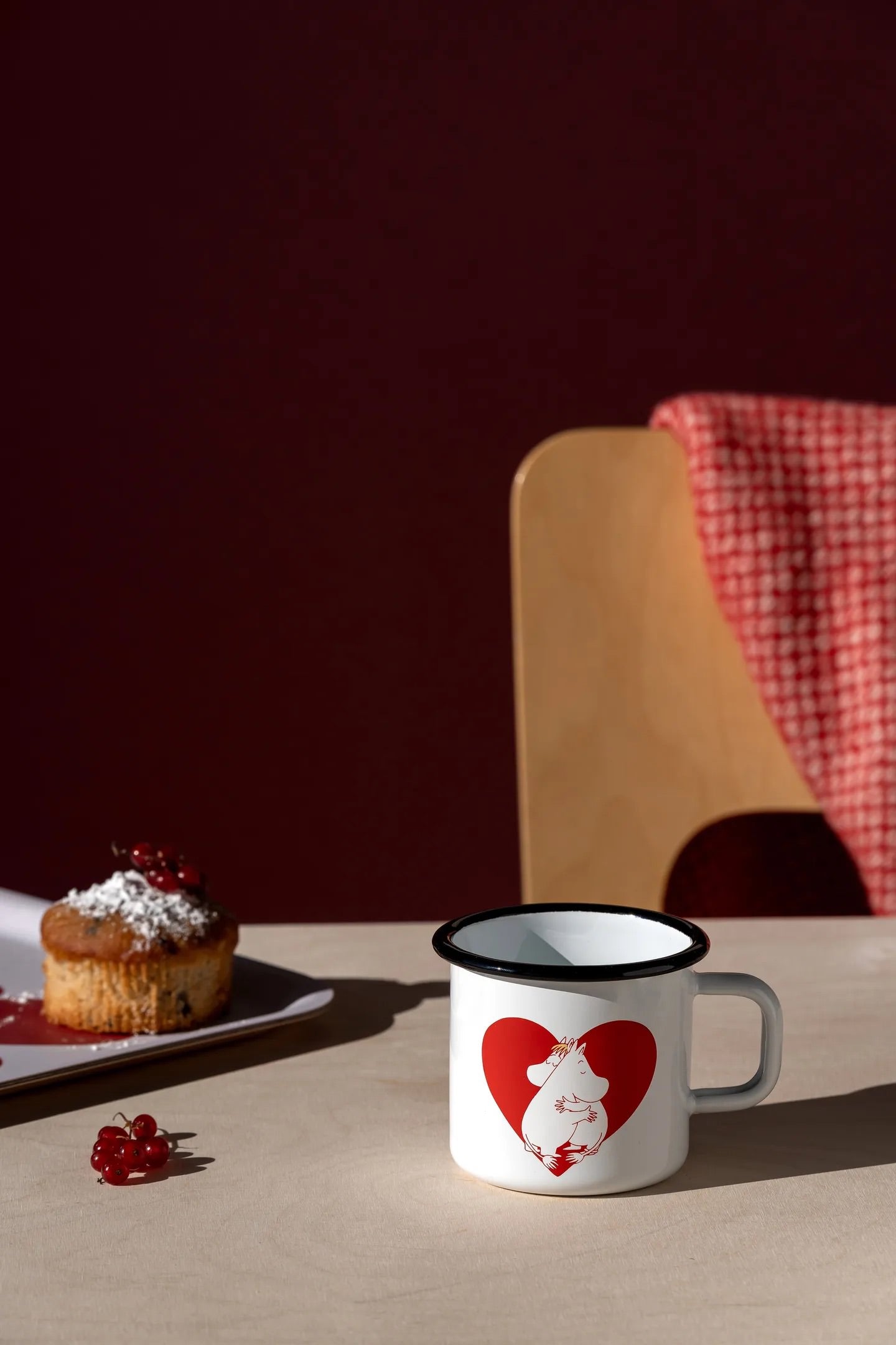 Muurla Moomin Emaillebecher 'Heart' - 370 ml