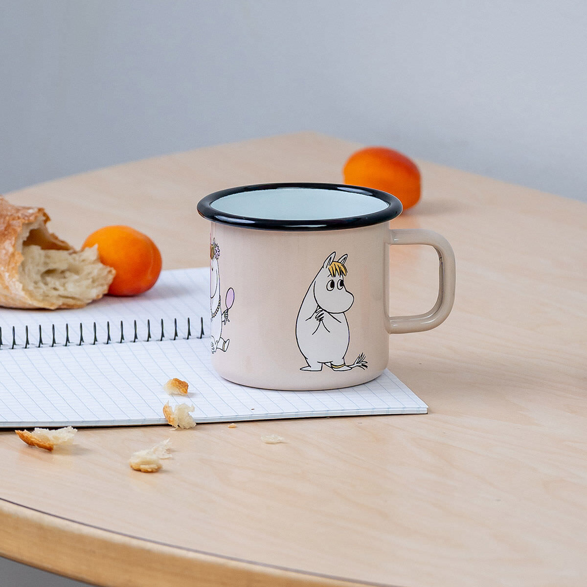 Muurla Moomin Emaillebecher 'Snorkmaiden' - 370 ml