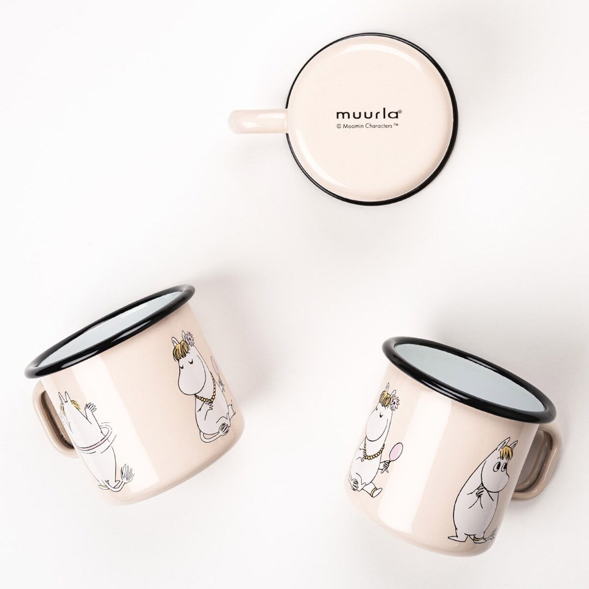 Muurla Moomin Emaillebecher 'Snorkmaiden' - 370 ml