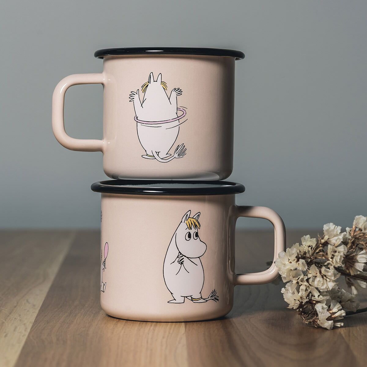 Muurla Moomin Emaillebecher 'Snorkmaiden' - 370 ml