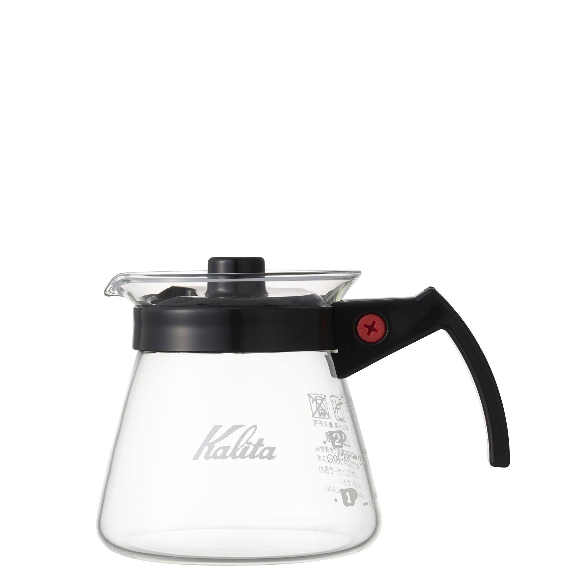 Kalita Glass Server I 300ml I schwarzer Griff commercial Kalita
