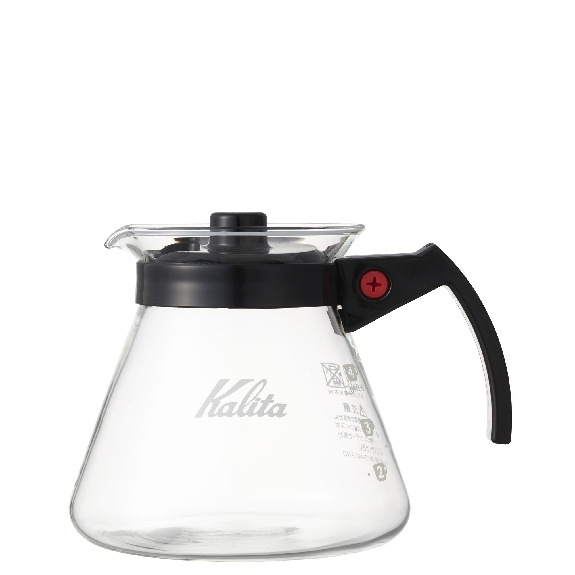 Kalita Glass Server I 500 ml I schwarzer Griff commercial Kalita