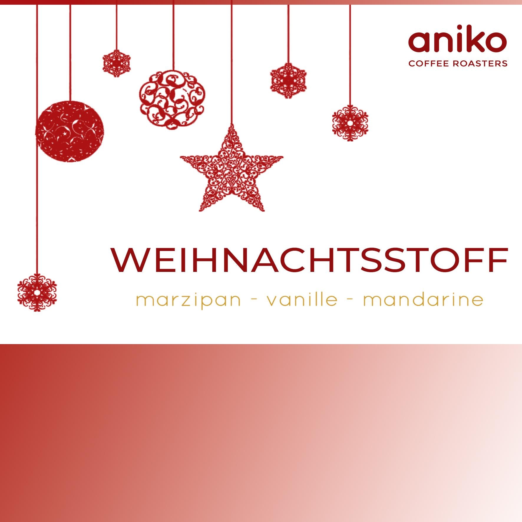 Weihnachtsstoff commercial aniko Coffee Roasters