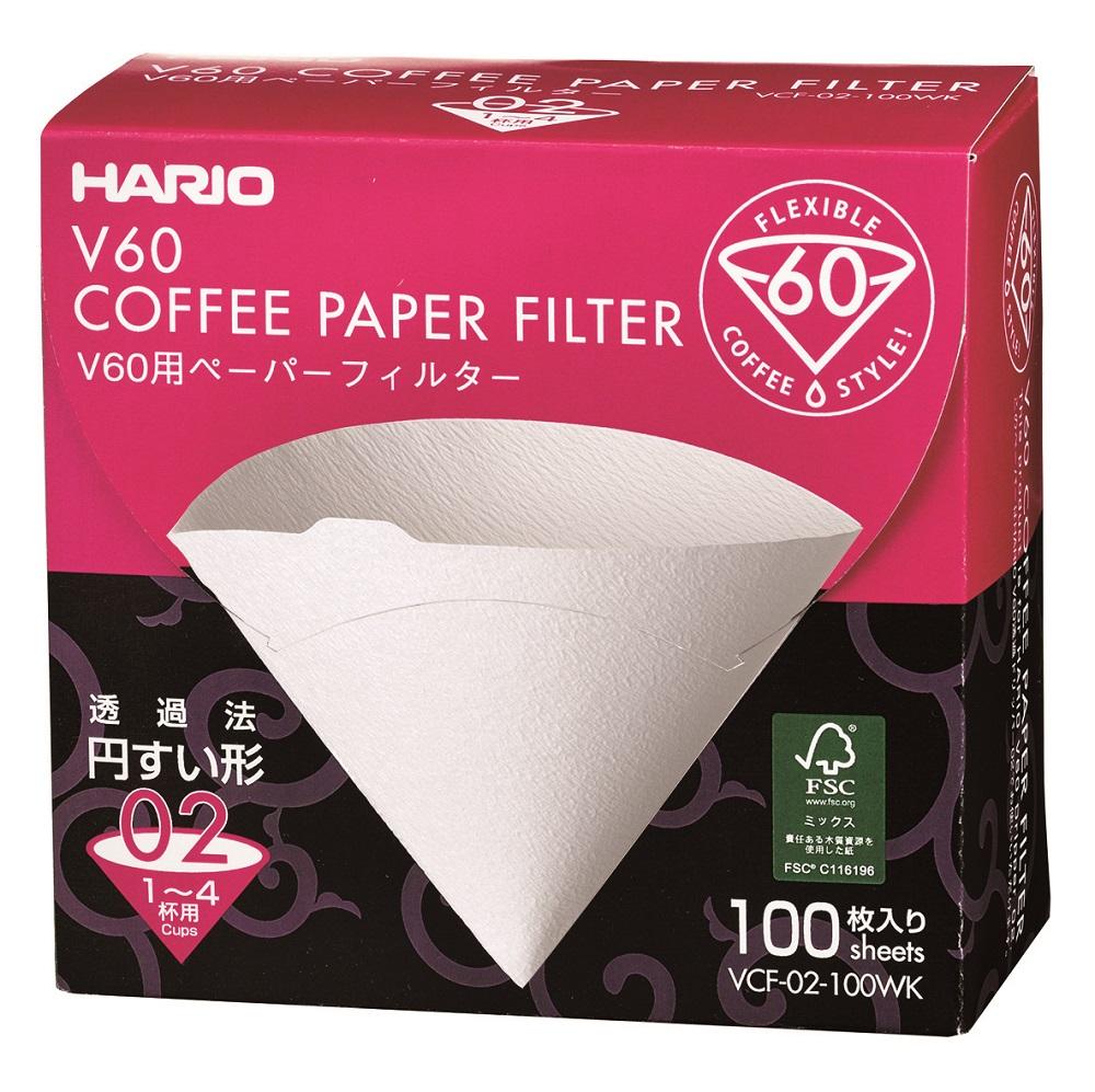 Hario Paper Filter White I Japan I 02W I 100 Stück commercial Hario