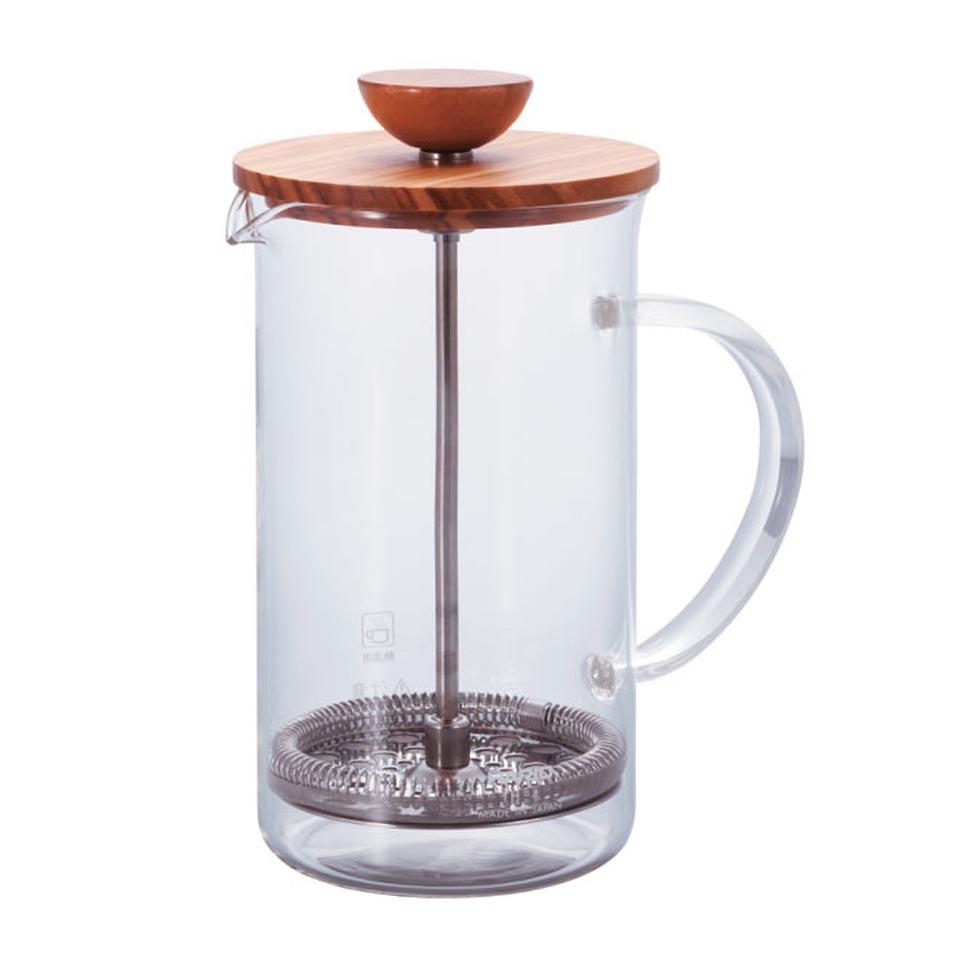 Hario Olive Wood Lid Tea Press commercial Hario
