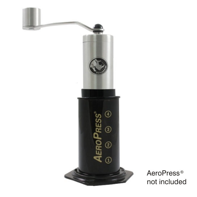Rhino Hand Grinder small with adapter for Aeropress commercial Rhinowares