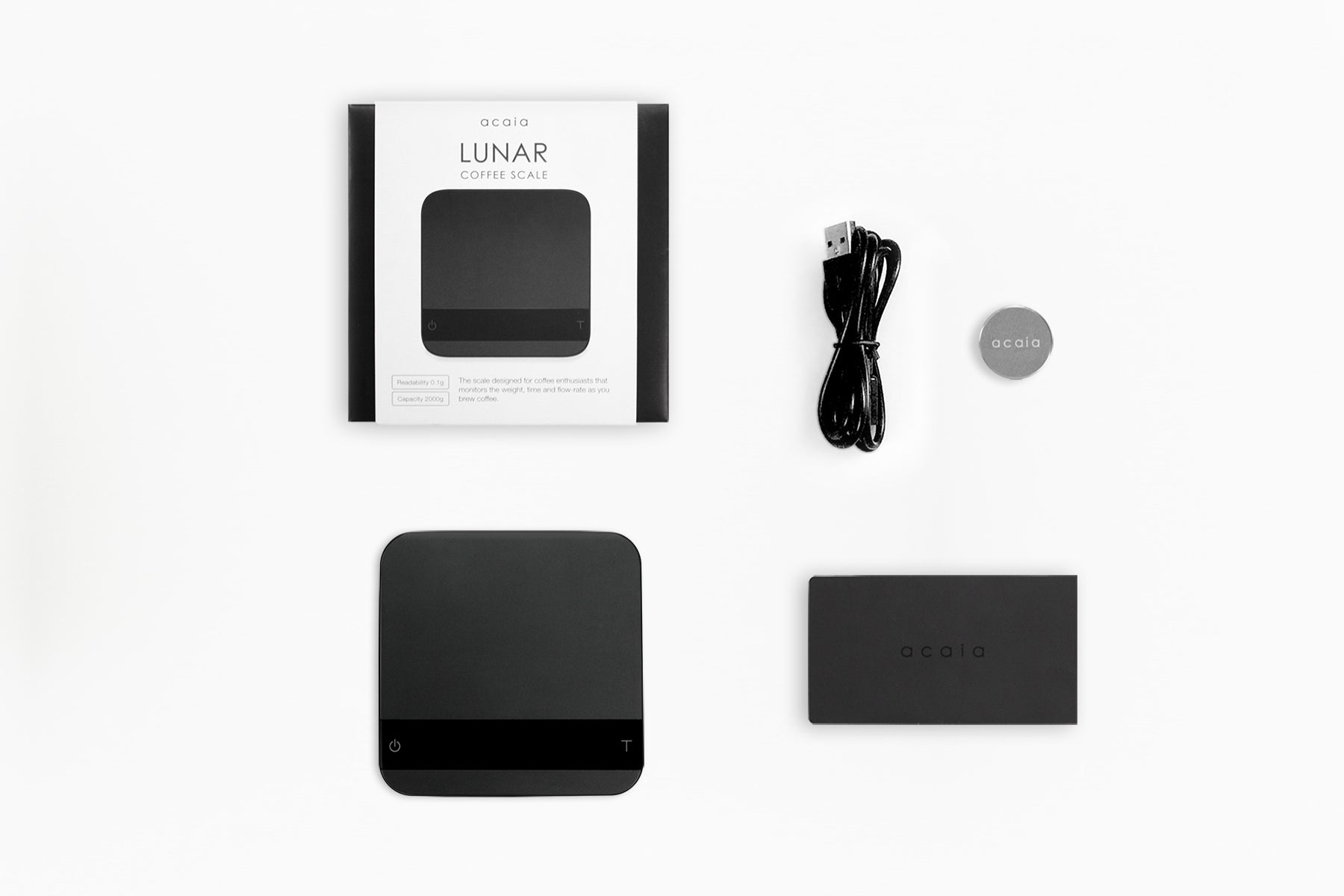 acaia Lunar Coffee Scale commercial acaia