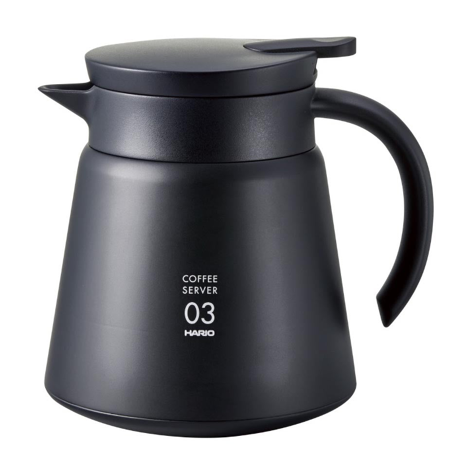 Hario V60 Heat Retaining Stainless Server 800 I 03 I Black commercial Hario