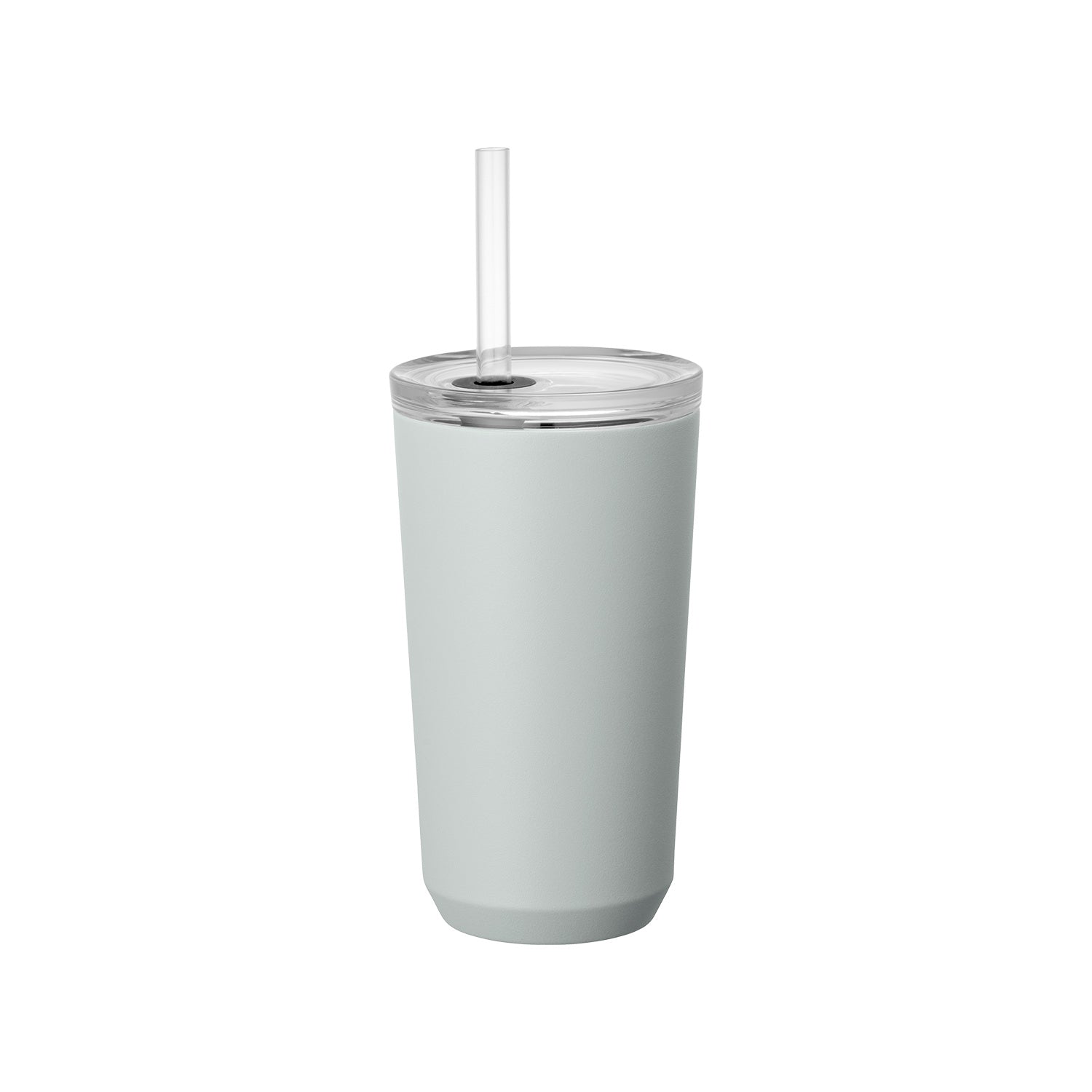 Kinto To Go Tumbler mit Strohhalm - 480 ml - Ice Grey