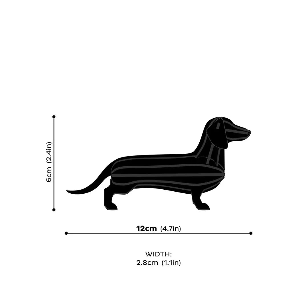 Lovi Dachshund – Black (12 cm)