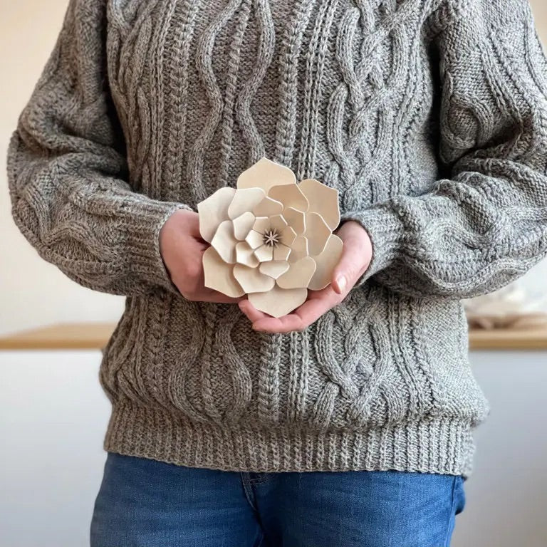 Lovi Decor Flower 15 cm – Farbe Translucent White