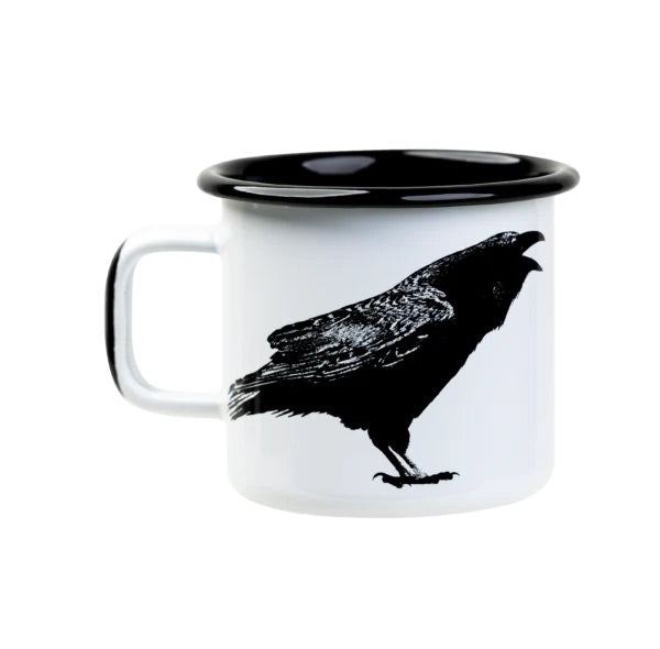 Muurla Emaillebecher Nordic 'The Raven' - 370 ml