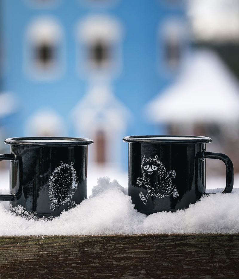 Muurla Moomin Emaillebecher 'Stinky' - 370 ml