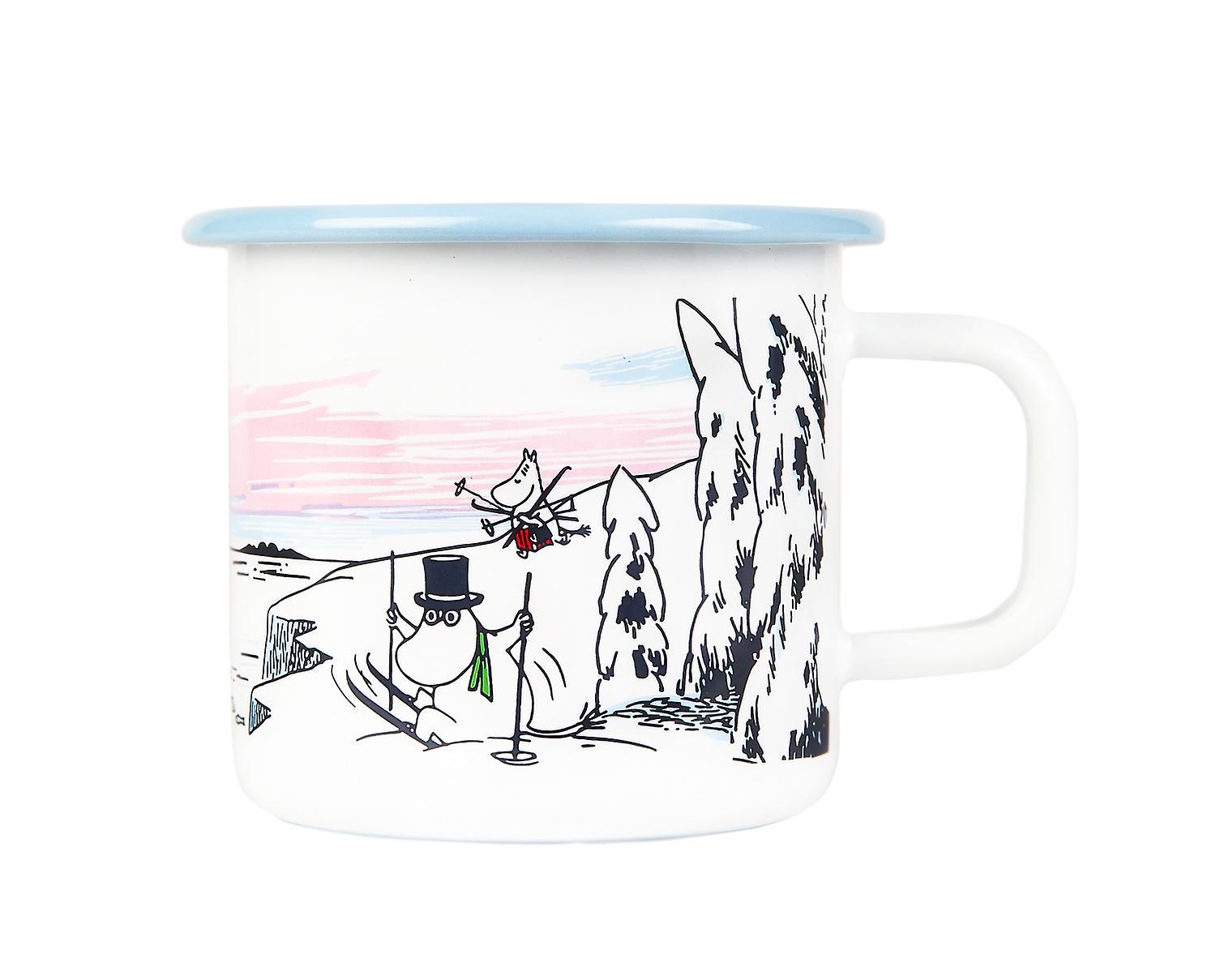 Muurla Moomin Emaillebecher 'Winter' - 370 ml