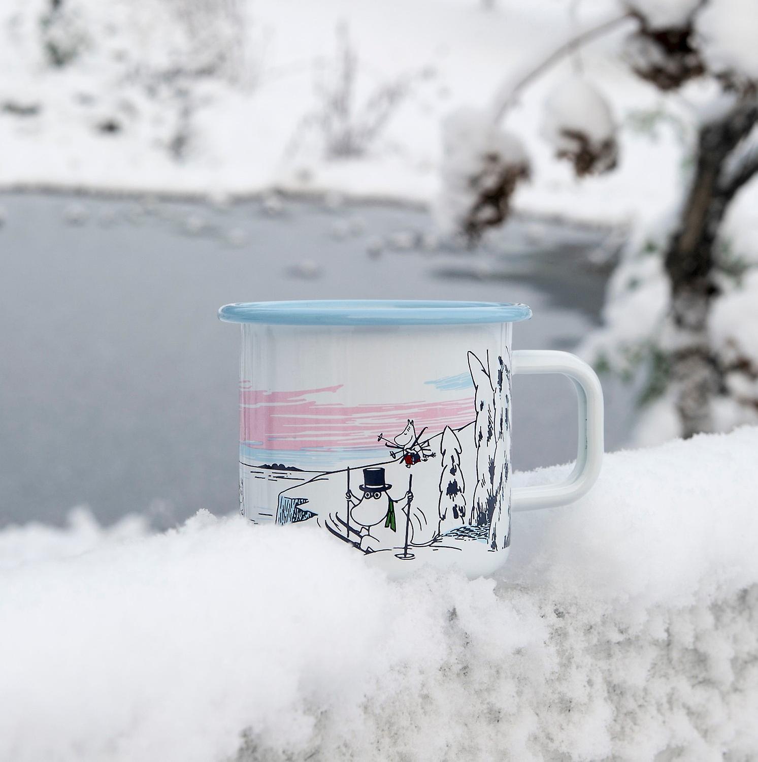Muurla Moomin Emaillebecher 'Winter' - 370 ml
