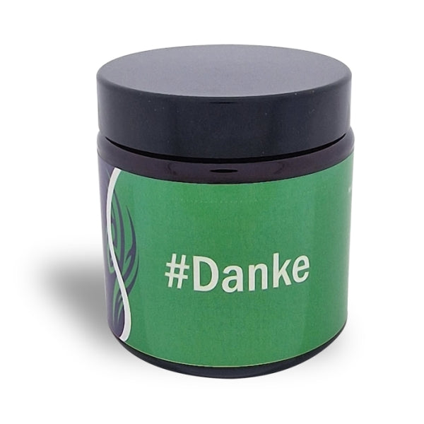 DANKE  - Gesichtscreme mit CBD Hanfsamenöl, Panthenol & Rosmarinextrakt im Glastiegel