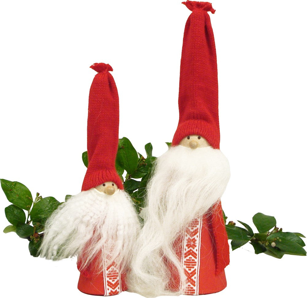 Tomte Stellan & Tomte Aksel - Handgefertigte Figuren | 20 cm & 25 cm
