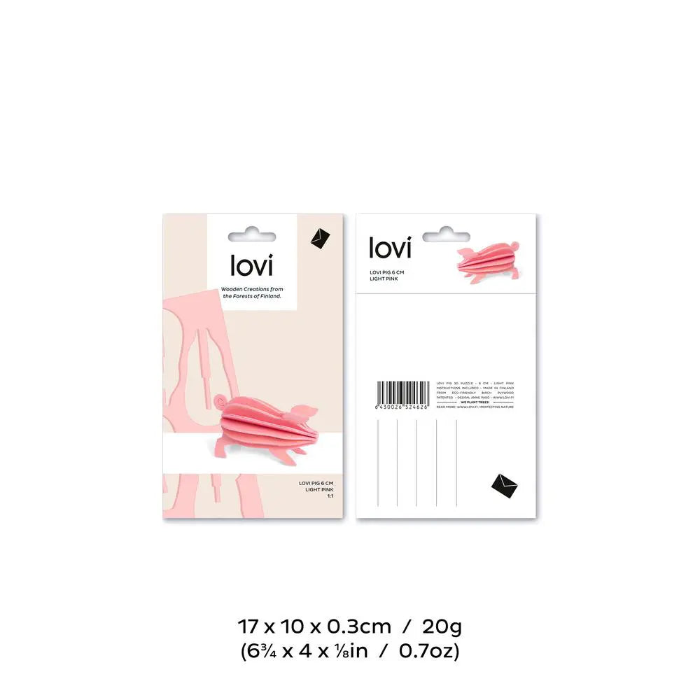 Lovi Pig 6 cm – Farbe Piggy Pink