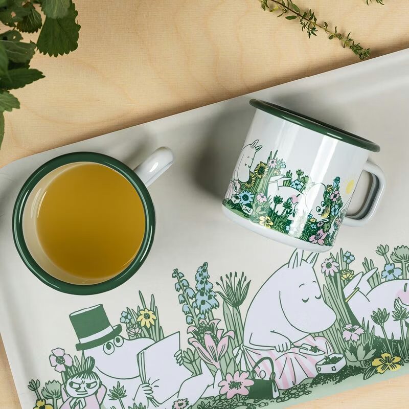 Muurla Moomin Emaillebecher 'In The Garden' - 370 ml