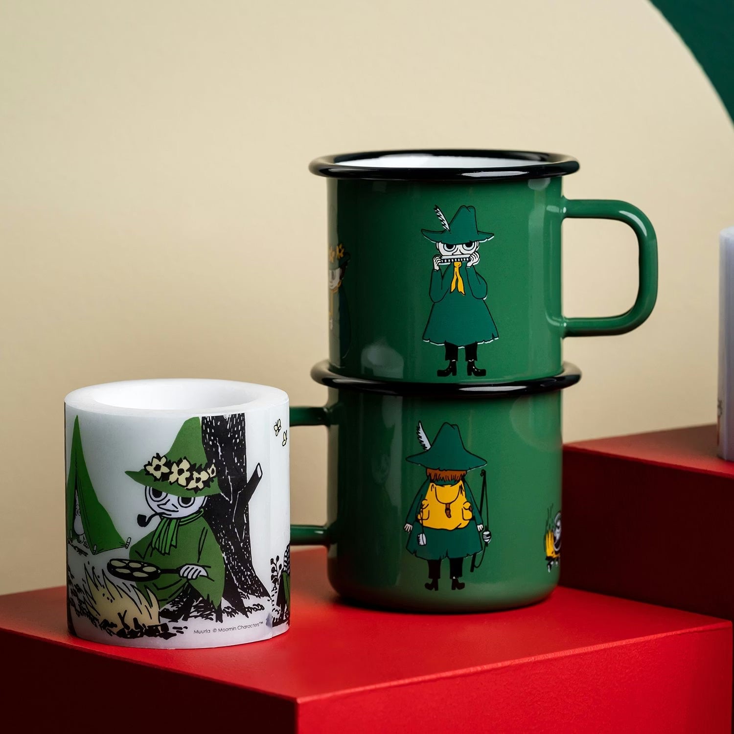 Muurla Emaillebecher 'Snufkin' - 370 ml