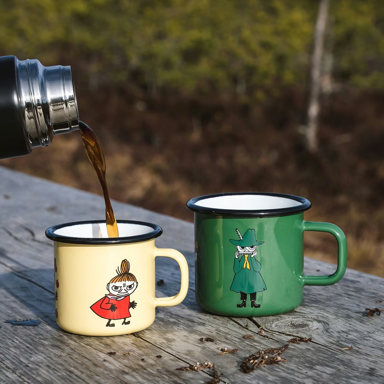 Muurla Emaillebecher 'Snufkin' - 370 ml