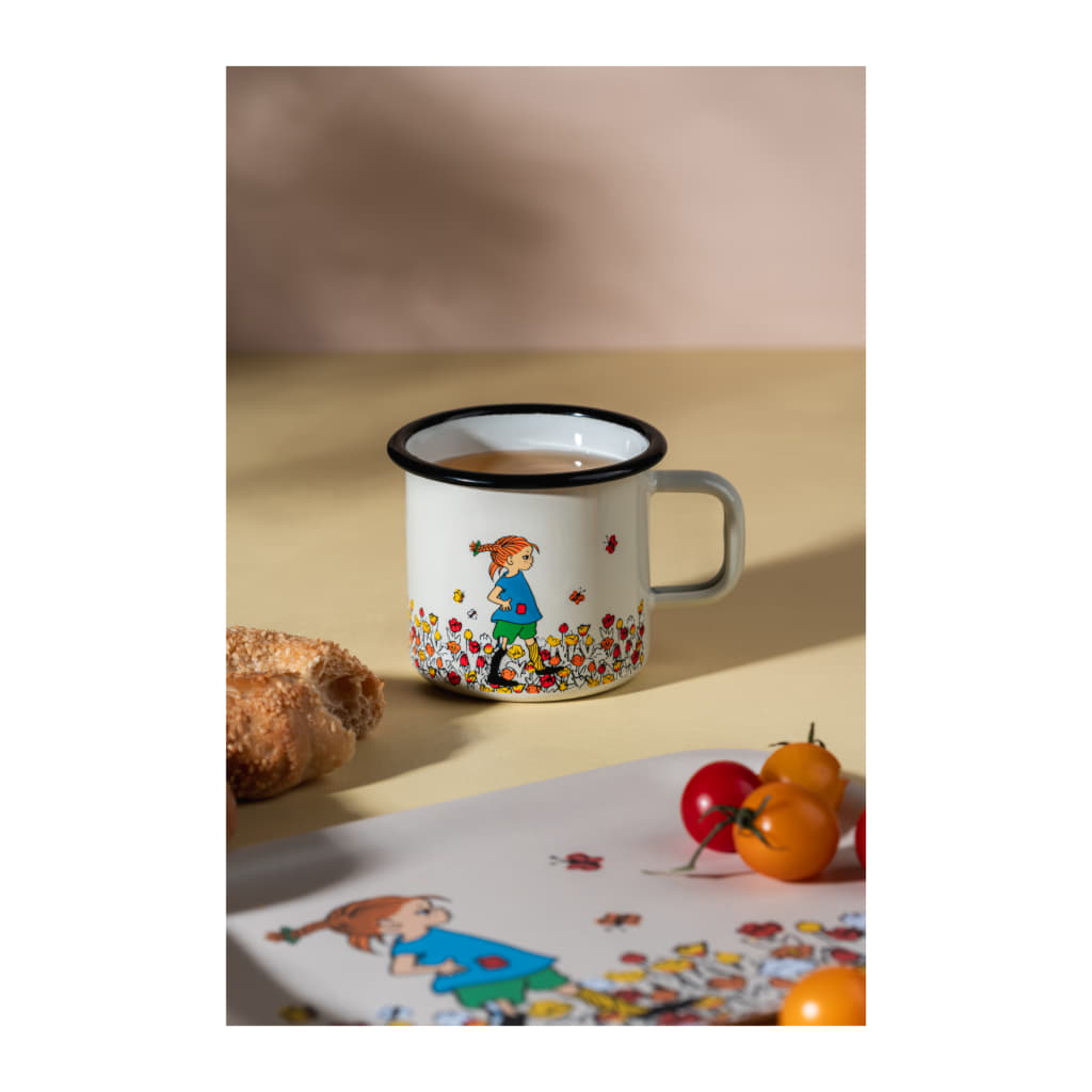 Muurla Emaillebecher 'Be More Pippi' - 370 ml