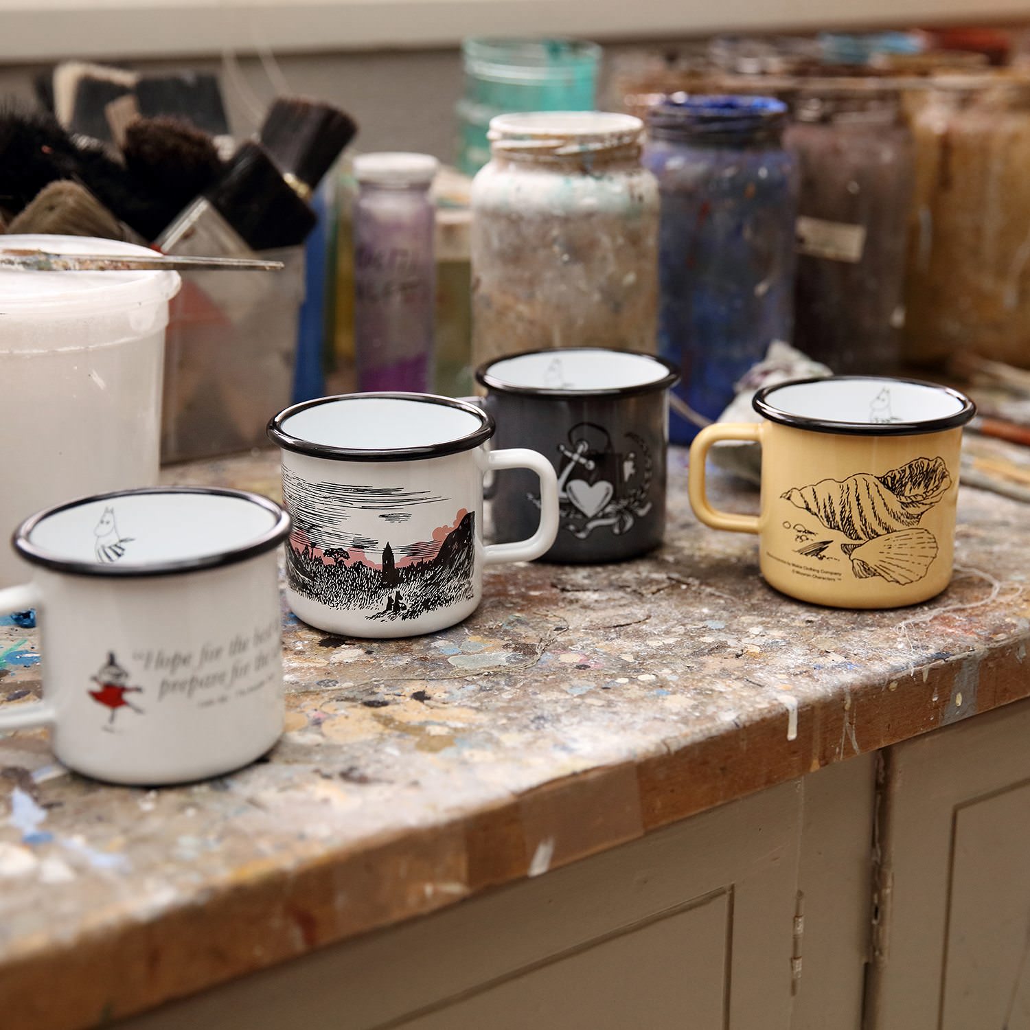 Muurla Emaillebecher Anchor Mug - 370 ml