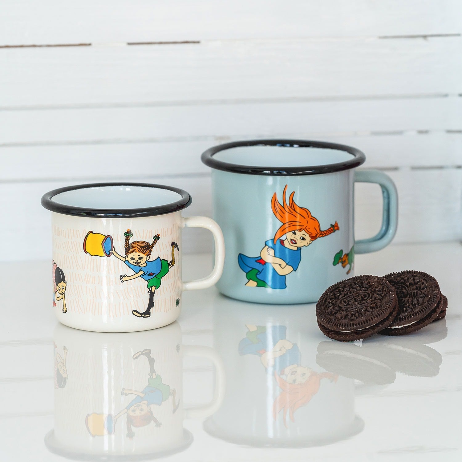 Muurla Emaillebecher Pippi Langstrumpf - 370 ml